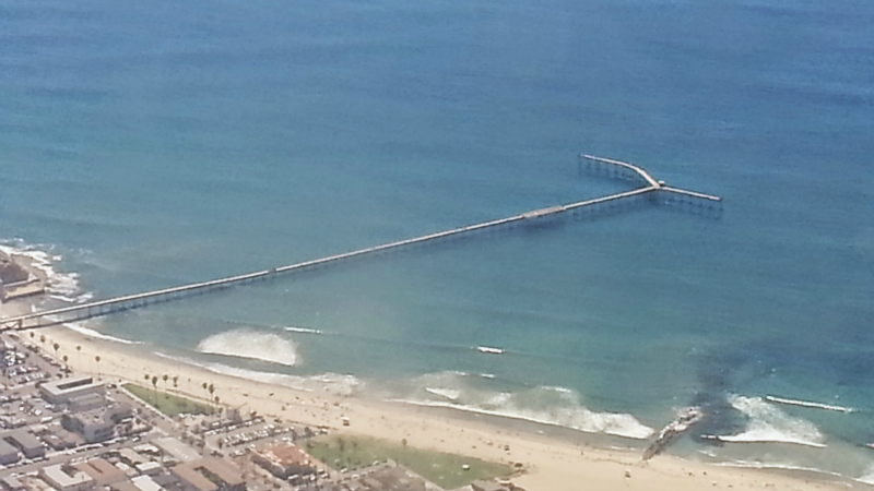 Not Very Good Aerial Photo of OB Pier, Ocean Beach Homes